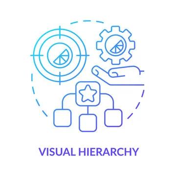 Visual Hierarchy stock image
