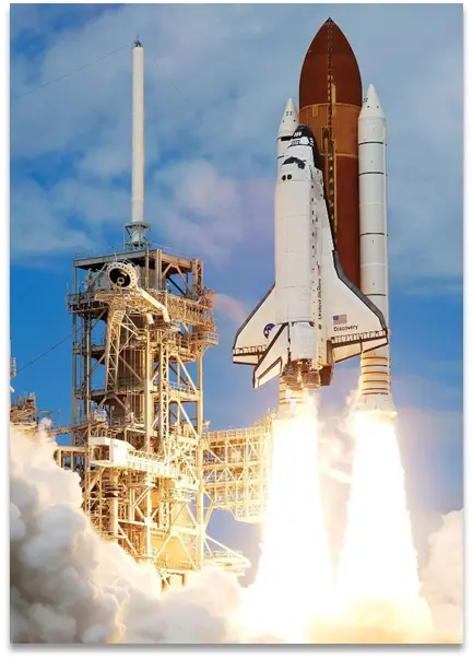 Picture of the space shuttle