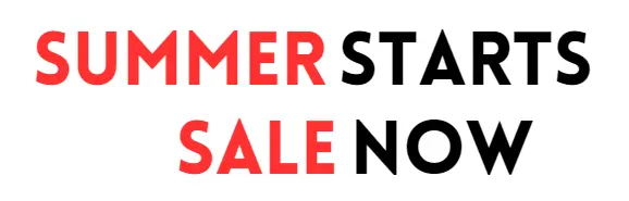 Summer sale starts now typography